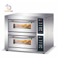 commercial stainless steel free standing 2 deck 2 tray bakery pizza electric baking oven price